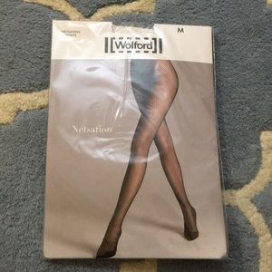 NWT White Wolford Netsation Tights
